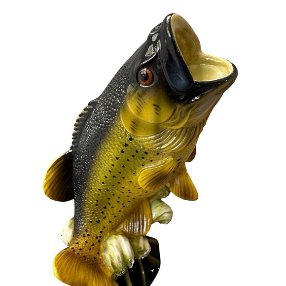 Life Symbols 2 VTG 2000 Bass Fish Trophy Casket Corner Wall Decoration - Picture 5 of 9